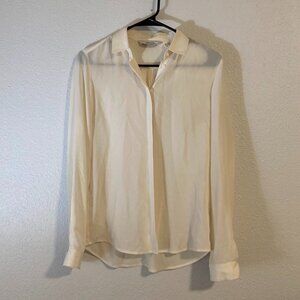 & Other Stories 100% silk button-up size 2